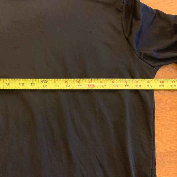 Men's Athletic Layering Mock Turtleneck Black Shirt - Picture 6 of 7